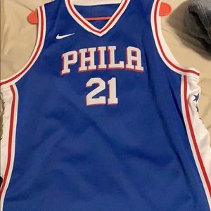 Worn once: Nike Swingman Joel Embiid Jersey